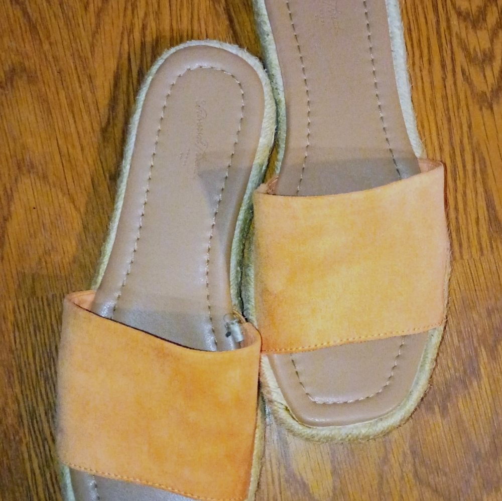 Universal Thread Orange Slide Sandalsb6 - image 4